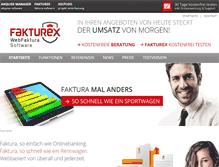 Tablet Screenshot of fakturex.com